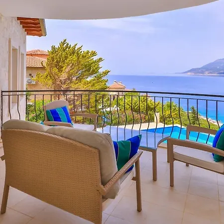 Villa June With Spectacular Views, 50 Mt To The Sea Kas